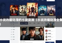小说改编动漫的小说资源（小说改编动漫全集）