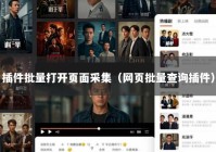 插件批量打开页面采集（网页批量查询插件）