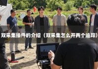 双采集插件的介绍（双采集怎么开两个追踪）