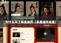 为什么不了采集插件（采集插件设置）