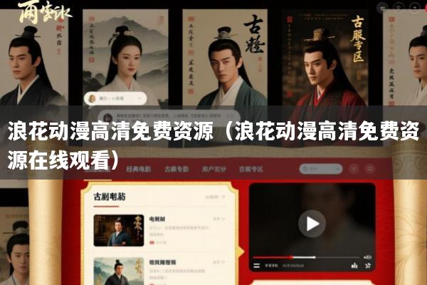 浪花动漫高清免费资源(浪花动漫高清免费资源在线观看)