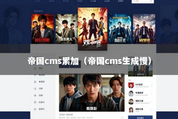 帝国cms累加(帝国cms生成慢)