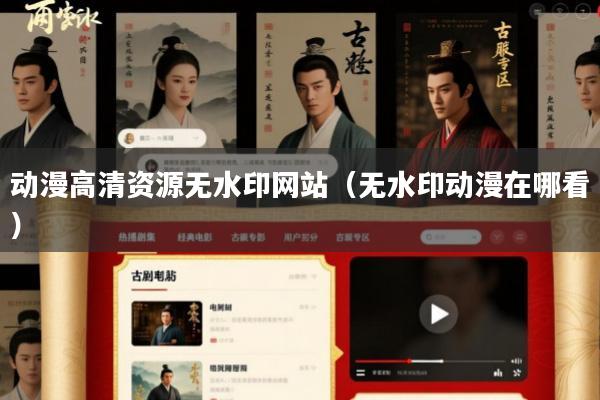 动漫高清资源无水印网站(无水印动漫在哪看)