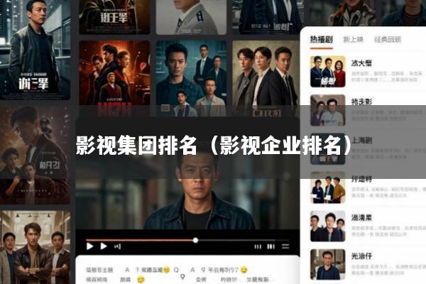 影视集团排名(影视企业排名)